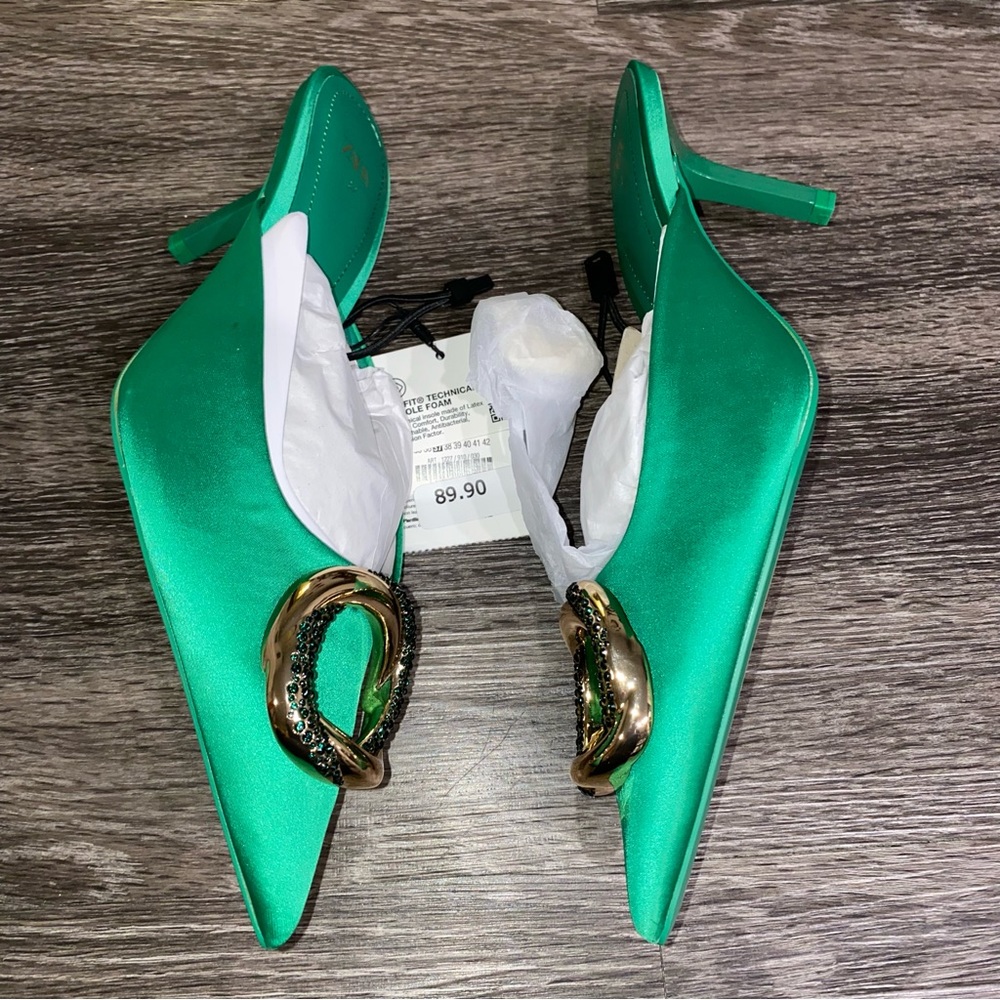 ZARA Embellished Mules - Picture 10 of 16